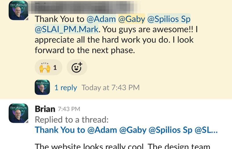 Message from Brian