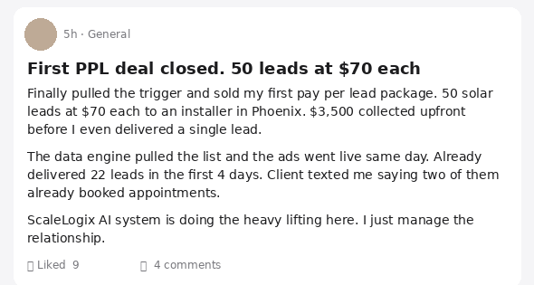 First PPL deal closed